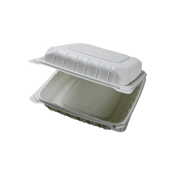 Large White Hinged White 9x9, 1 Compartment TN91 100/case