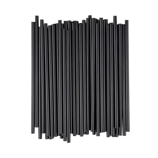 Stir Straw-Unwrapped, Small box of 1000, 5.75, Black – Fikes