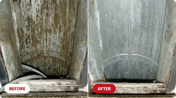 pressure clean, Trash Chute Cleaning, Trash Chute Turbo Washing